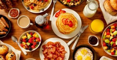Desayuno en Canadá